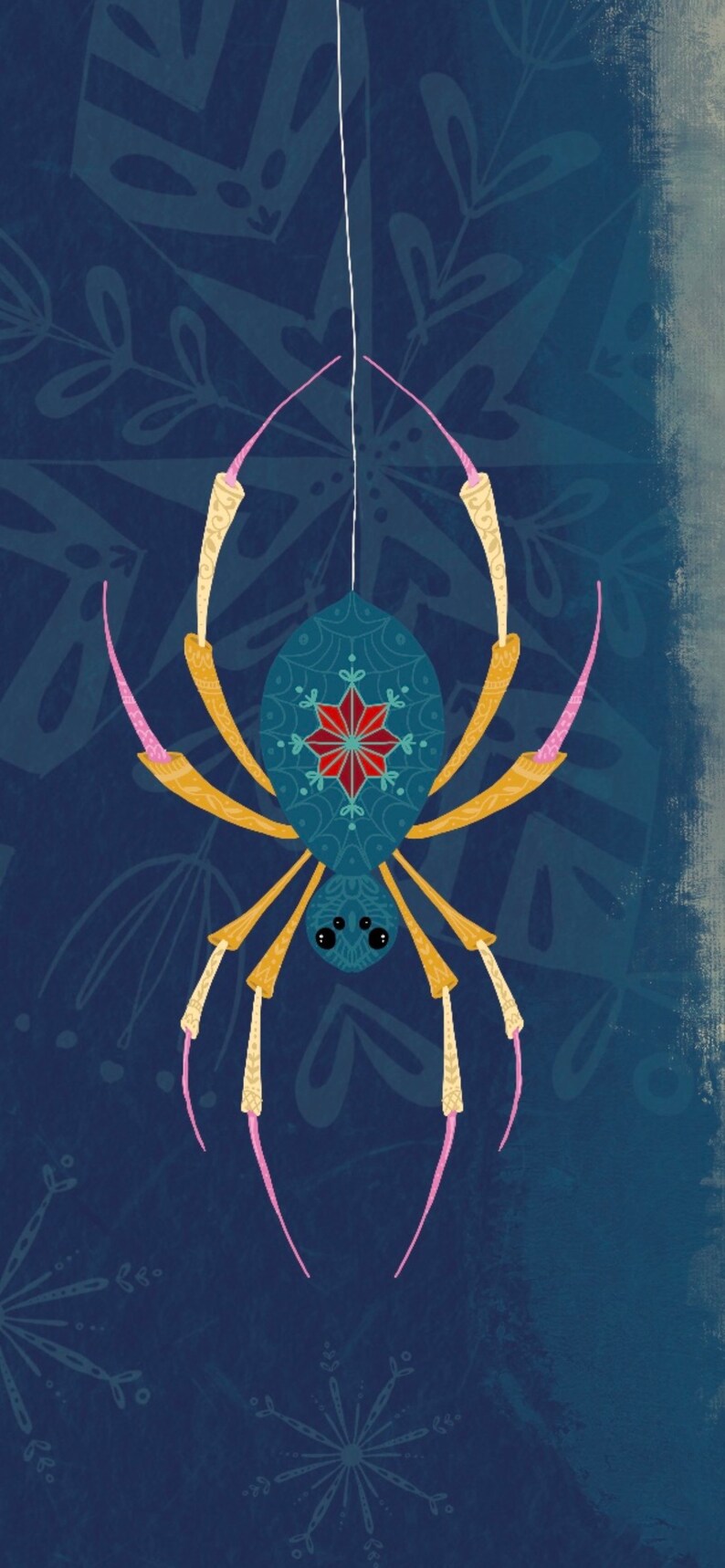 Legend of the Christmas Spider Print, Holiday Wall Art (digital