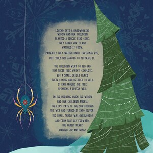 Christmas Wall Art, Printable, Legend of the Christmas Spider ...