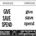 Give Save Spend Vinyl Decal Stickers Dave Ramsey Debt is - Etsy