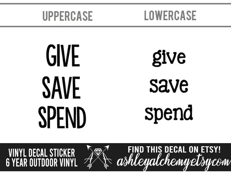 Give Save Spend Vinyl Decal Stickers Dave Ramsey Debt is - Etsy