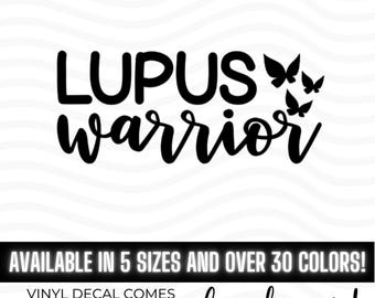 Lupus Warrior vinyl decal bumper sticker, Spoonie Warrior, Chronic Illness, Lupus Awareness, Auto Immune, Invisible Illness Warrior, Spoons
