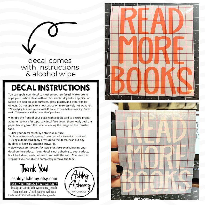 Read More Books Vinyl Decal Bumper, Bookish AF Bookworm, Kindle Sticker ...