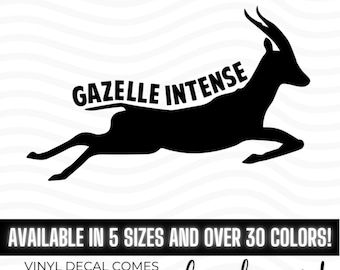 Gazelle Intense vinyl decal sticker, Dave Ramsey Sticker, Gazelle Intensity, Dave Ramsey Gift, Debt Is Dumb Cash Is King, Debt Freedom