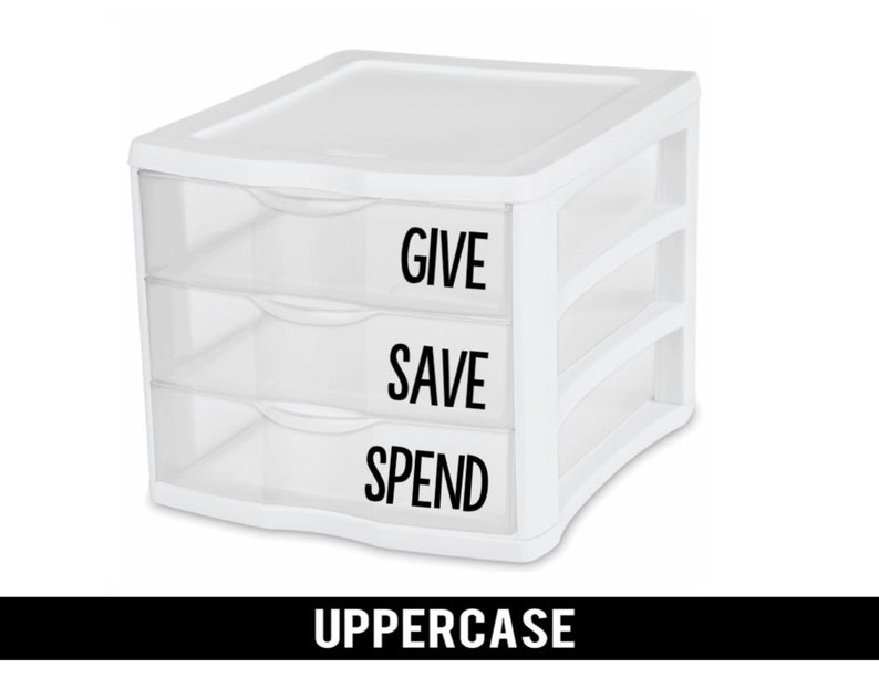 Give Save Spend Vinyl Decal Stickers Dave Ramsey Debt is - Etsy