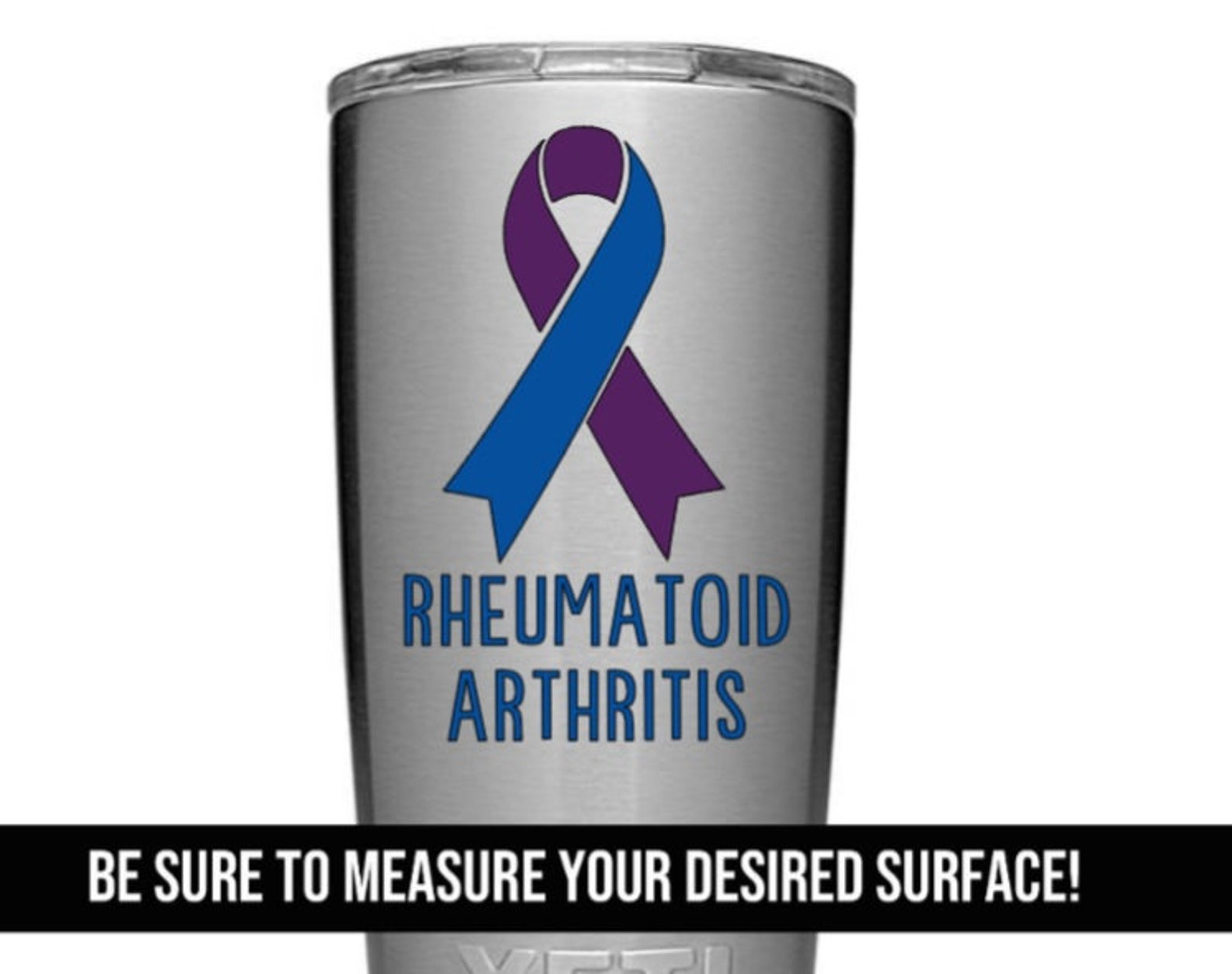 Rheumatoid Arthritis Awareness Vinyl Decal Bumper Sticker | RA Warrior ...