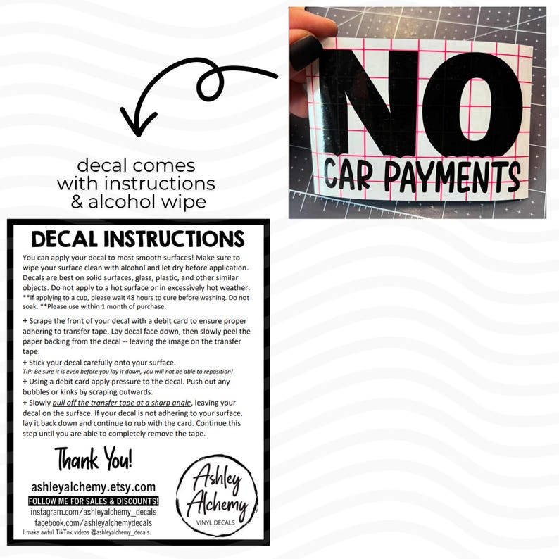No Car Payments Vinyl Decal: Dave Ramsey Inspired Bumper Sticker image 3