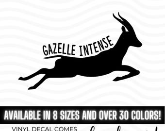 Gazelle Intense vinyl decal sticker, Dave Ramsey Debt Free Gift, Cash Is King, Financial Freedom