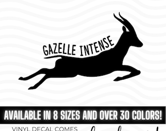 Gazelle Intense vinyl decal sticker, Dave Ramsey Debt Free Gift, Cash Is King, Financial Freedom