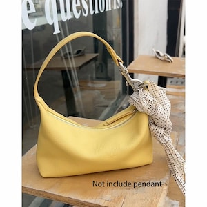 Leather Shoulder Bag, Elegant Leather Clutch Bag, Minimal Small Shoulder Bag