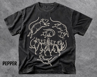 Medieval Dancing Rats Shirt, Dark Academia Goblincore Tee for Rat Lovers, Vintage Engraving Animal Shirt, Cottagecore Alternative Gift, Comf