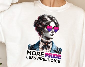 More Pride Less Prejudice Shirt: LGBTQ Jane Austen Tee
