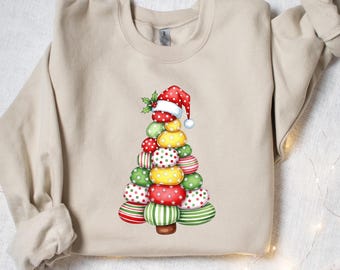 Christmas Tree Sweatshirt, Christmas Tree Cake Sweatshirt, Christmas Cake Sweatshirt, Christmas Crewneck, Christmas Sweatshirt For Women