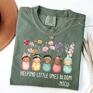 Comfort Colors® Gingham NICU RN Shirt, Baby Nursery Shirt, Neonatal ICU Nurse Shirt, Nursing Student Shirt, Nurse Shirt, Nurse Appreciation