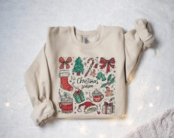 Tis The Season Sweatshirt, Christmas Tis The Season Sweatshirt, Merry Christmas Shirt, Christmas Sweatshirt, Cute Winter Hoodie