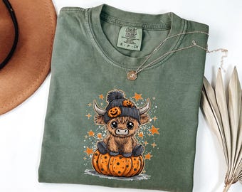 Comfort Colors® Cute Ghost Cow Halloween Shirt, Halloween Ghost Cows Shirt, Halloween Animals, Ghost Shirt, Cow Lovers Halloween Gift