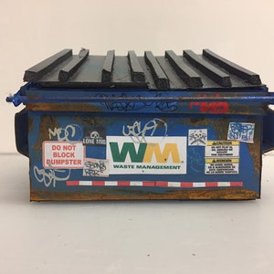 1/18th-1/15th scale dumpster diorama sculpture miniature graffiti