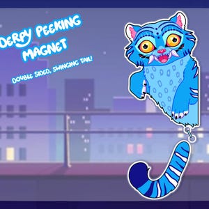 3&quot; Double-Sided Derpy Peeking Fridge Magnet