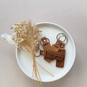 Gepersonaliseerde handgeschreven sleutelhanger