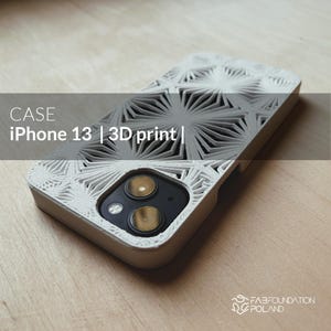 3D Printable iPhone 13 Case: Geometric Design (Digital Download)
