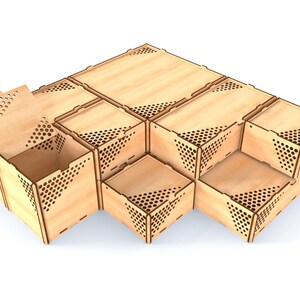 Xtool Storage Box Laser Cut Box - Stackable Storage Organizer With Lid, Decorative Box ...