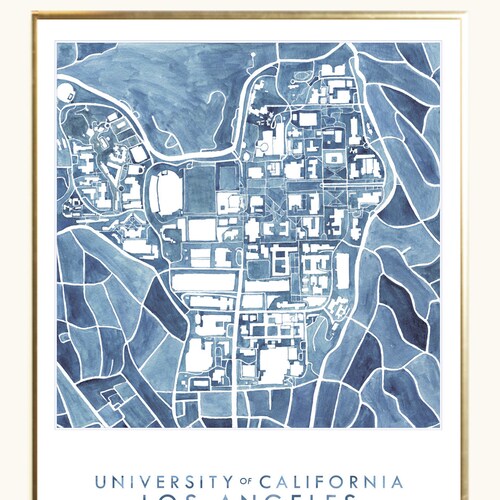 University Of Botswana Campus Map Ucla Campus Hand Painted Watercolor Map Art Print University | Etsy University Of Botswana Campus Map Ucla Campus Hand Painted Watercolor Map Art Print University | Etsy