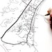 PROVINCETOWN Massachusetts Map Street Map Drawing Black and - Etsy
