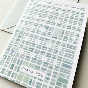 SAVANNAH Georgia Thank You Card Watercolor City Map Folded Greeting Card City Map Realtor Thanks Moving Teacher Gift Penpal