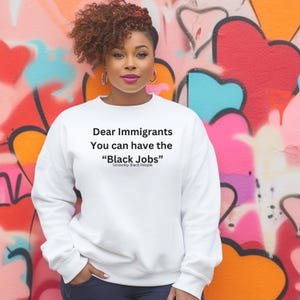 Black Jobs Immigrant Shirt election 2024 tee funny Political shirt from 2024 presidential debate Trump Biden election