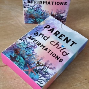 Cartes d'affirmation des parents et des enfants