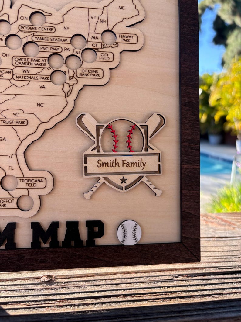 Baseball Stadium Tracker Map – Ballpark Checklist (includes Future ...