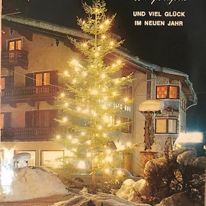 Frohe Weihnachten: Vintage Christmas Postcard from Germany, Postmarked Tübingen 1985