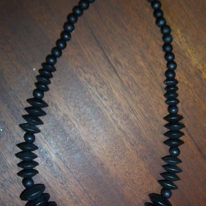 Chunky Black Wood and Bali Silver Necklace - The Perfect Fashion Accessory