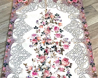 Rose Luxury Prayer Mat - Islamic Prayer Rug, Perfect Gift, Aesthetic Janamaz