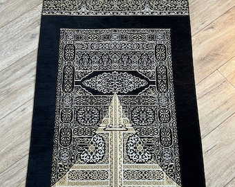 Gate of Ka'bah - Luxury Prayer Mat, Prayer Rug, Islamic Gift, Janamaz, Islam