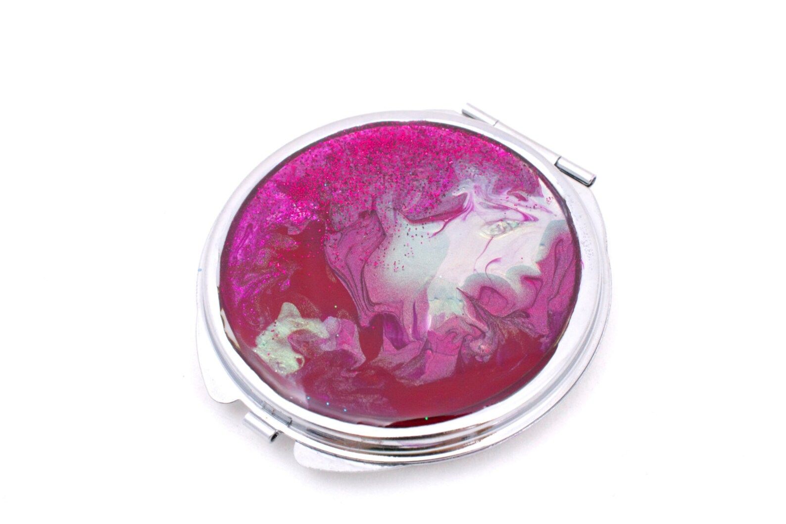 Hot Pink Mirror Bridesmaids Gift Makeup Mirror Purse Etsy