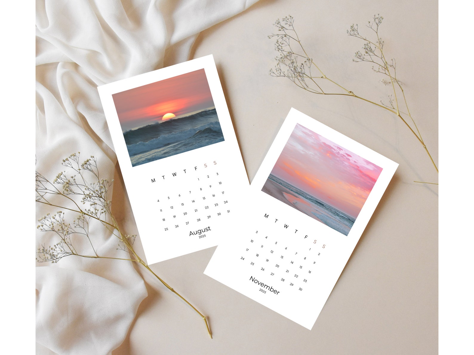 2024 Mini Calendar, 2025 Calendar Mini Printable Calendar Template ...