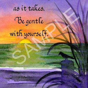 5x7 Blank Cards/Matted Prints - &quot;As Long as It Takes&quot;