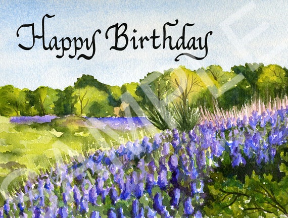 Bluebells Birthday | Greeting Card Bluebells Birthday | Greeting Card