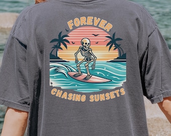 Komfort Farben Sommer Shirt Surfer Shirt Surfer Geschenk Sommerferien Shirt Strand Urlaub Shirt Strand Vibes Strand Mädchen Shirt Küsten Mädchen