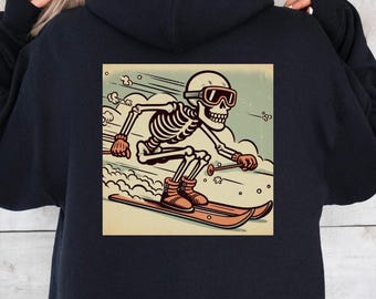 Sudadera de esquí Sudadera de esqueleto Sudadera de esquí Sudadera de esqueleto Sudadera de esquí Regalo para amantes del esquí Sudadera con capucha de esquí Sudadera con capucha de esqueleto Sudadera con capucha de invierno