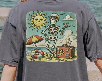 Komfort Farben Sommer Shirt Surfer Shirt Surfer Geschenk Sommerferien Shirt Strand Urlaub Shirt Strand Vibes Strand Mädchen Shirt Küsten Mädchen