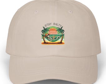 Dad Hat Embroidered Beach Hat Hat Beach Cap Summer Hat Gift for Beach Lover Gift for Dad Gift for Him Girlfriend Gift for Beach Goer