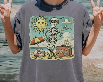 Komfort Farben Sommer Shirt Surfer Shirt Surfer Geschenk Sommerferien Shirt Strand Urlaub Shirt Strand Vibes Strand Mädchen Shirt Küsten Mädchen
