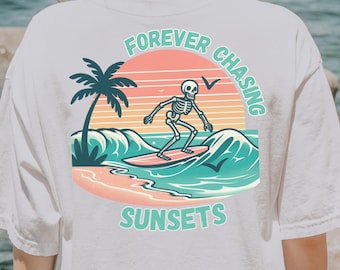 Komfort Farben Sommer Shirt Surfer Shirt Surfer Geschenk Sommerferien Shirt Strand Urlaub Shirt Strand Vibes Strand Mädchen Shirt Küsten Mädchen