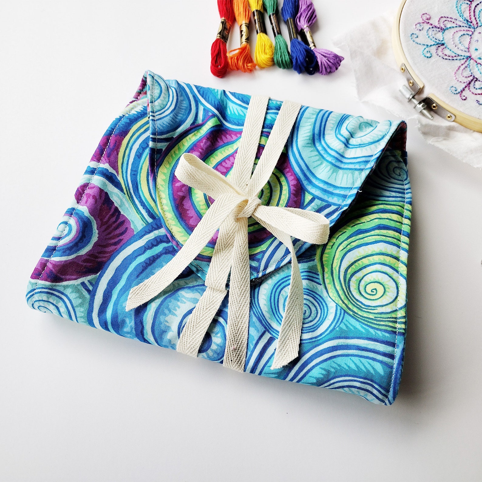 Sewing Kit PDF Pattern Embroidery Bag Pattern Project Bag Etsy