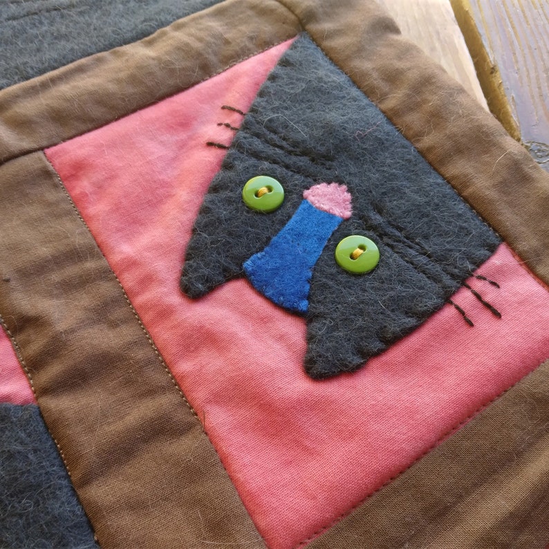 Cat Wall Hanging Cat Sewing Pattern Pdf Wall Hanging Etsy