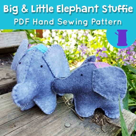Elephant Sewing Pattern PDF Elephant Sew Pattern Baby Etsy