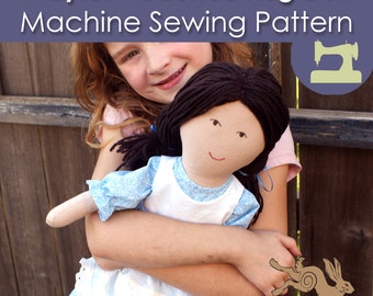 Rag doll pdf sewing pattern, Cloth doll pattern, doll pattern cloth, Soft doll pattern, Waldorf pattern, Dress up dollie, Girl doll pattern