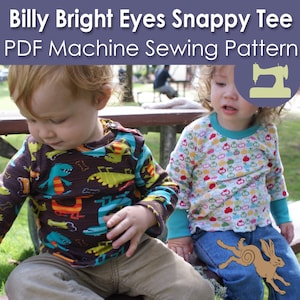 Side Snap Toddler t shirt sewing pattern, Toddler t shirt pattern Toddler tee shirt, Kids t shirt pattern, Girls t shirt pattern, Boys tshir