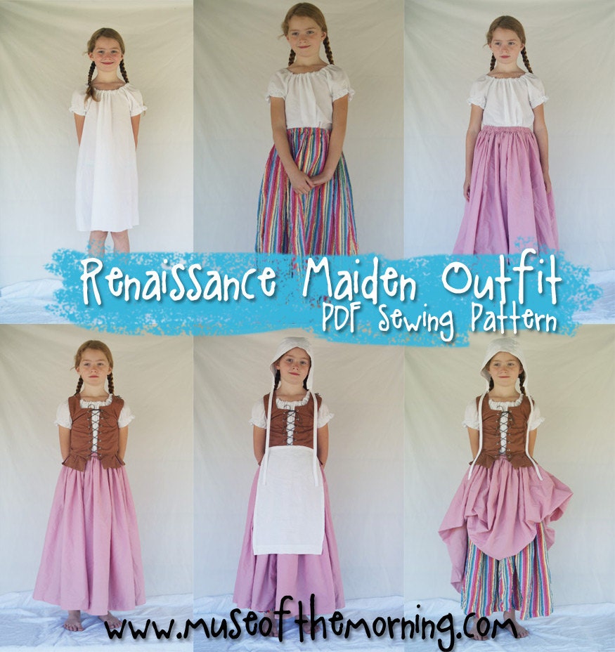 Modello di abito medievale pdf Modello di chemise pdf | Etsy Italia